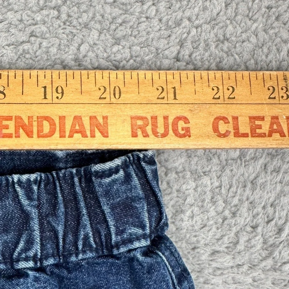 Savane Shorts Mens 42 Blue Cargo Jean Denim Safari Pocket Utility Stretch Waist